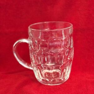 dimpled glass mug